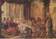 Juan de Valdes Leal The Marriage at Cana (mk05) oil on canvas